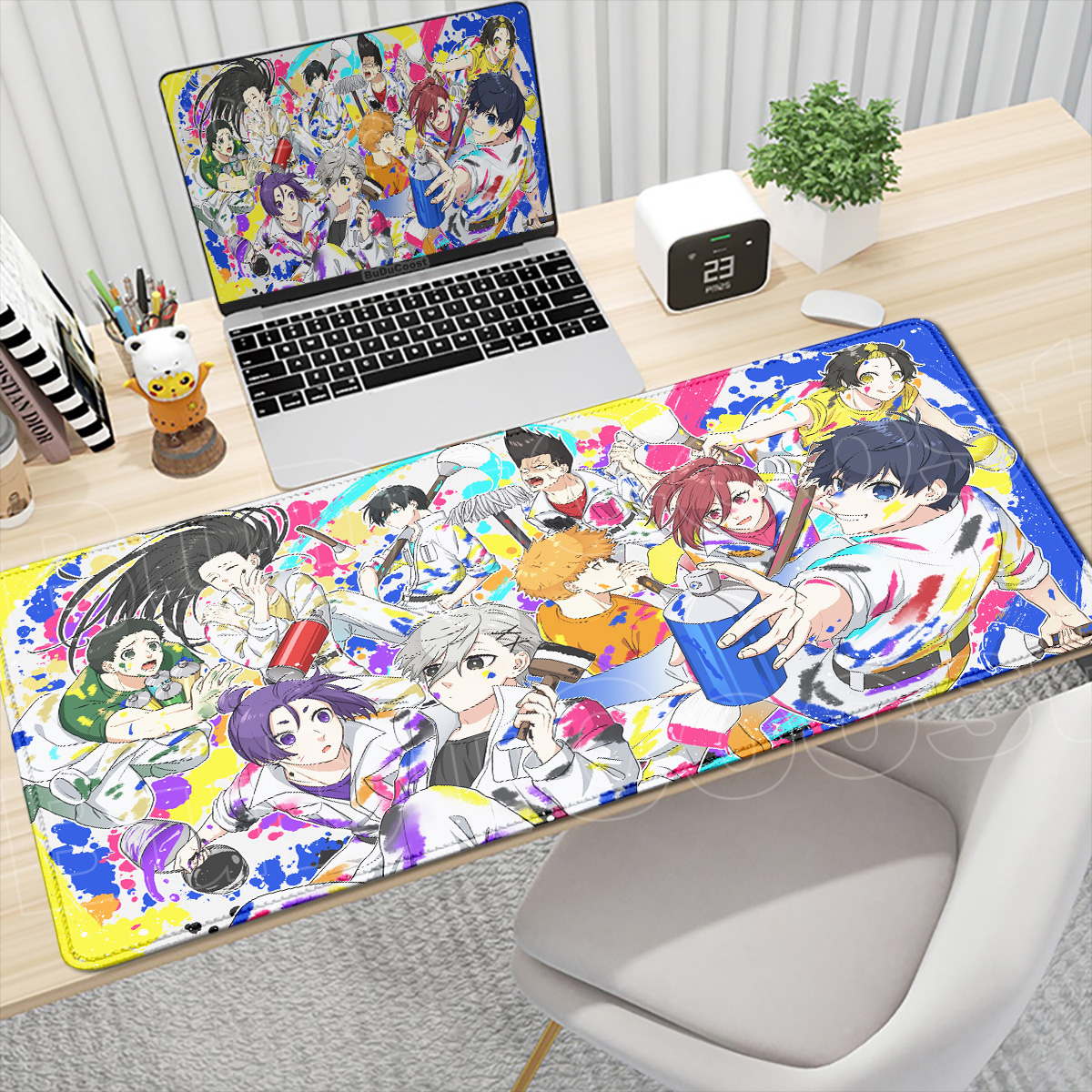 Gaming Keyboard Blue - Large Laptop Keyboard Mats PC Desktop