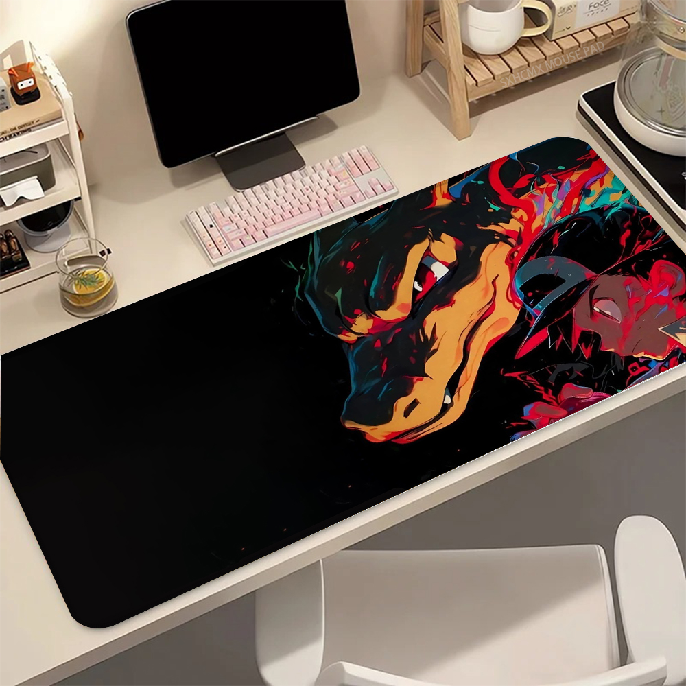 Gaming Keyboard Theme - Gigantamax Charizard P-Pokemon Mouse Pad Large