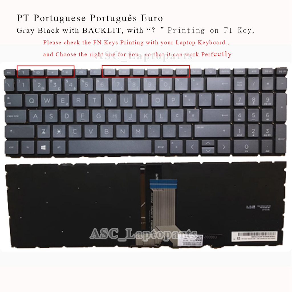 Gaming Keyboard Hp - New Portuguese PT Keyboard for HP