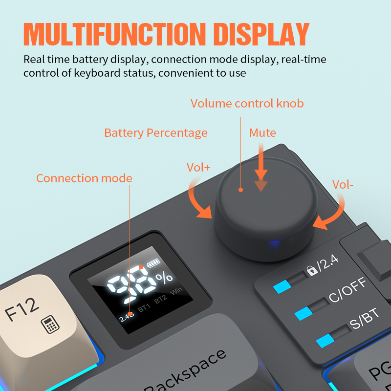 New Dual-Mode 80 Keys Wireless - Gaming Keyboard And Mouse Combo 评论和价格