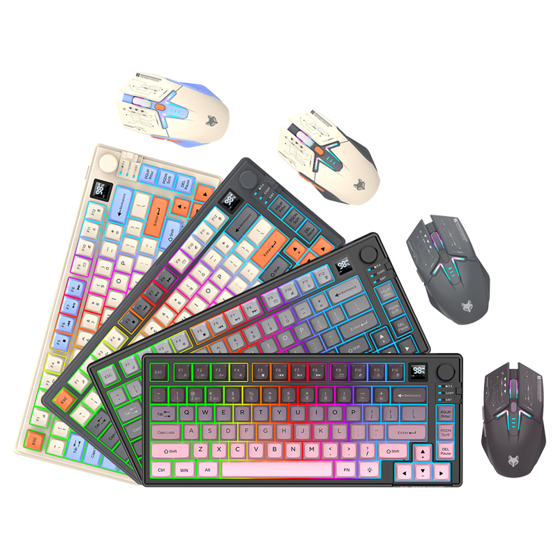 New Dual-Mode 80 Keys Wireless - Gaming Keyboard And Mouse Combo 评论和价格