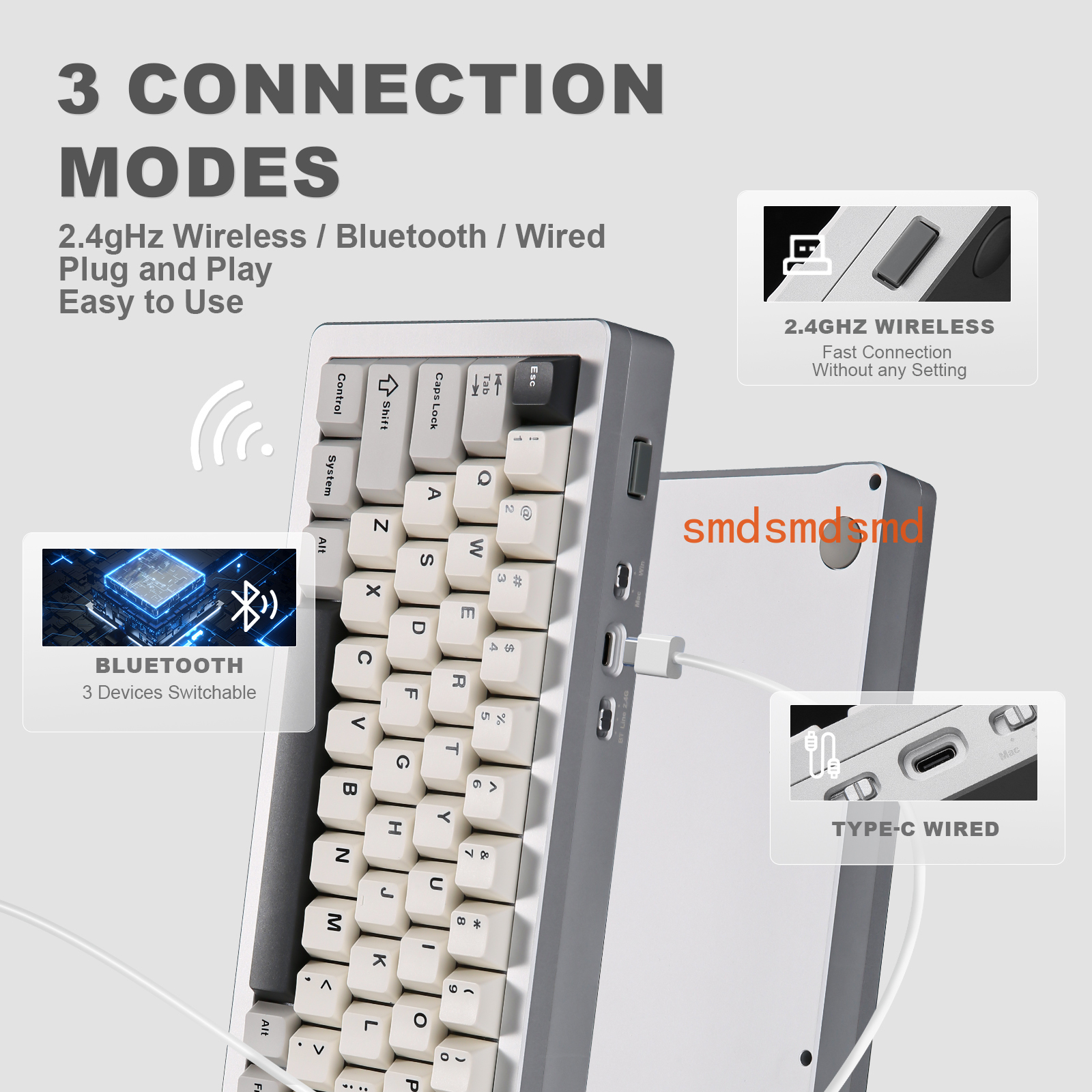 AL71 Silver CNC Aluminum Mecha - Gaming Keyboard Mechanical Wireless 评论和价格