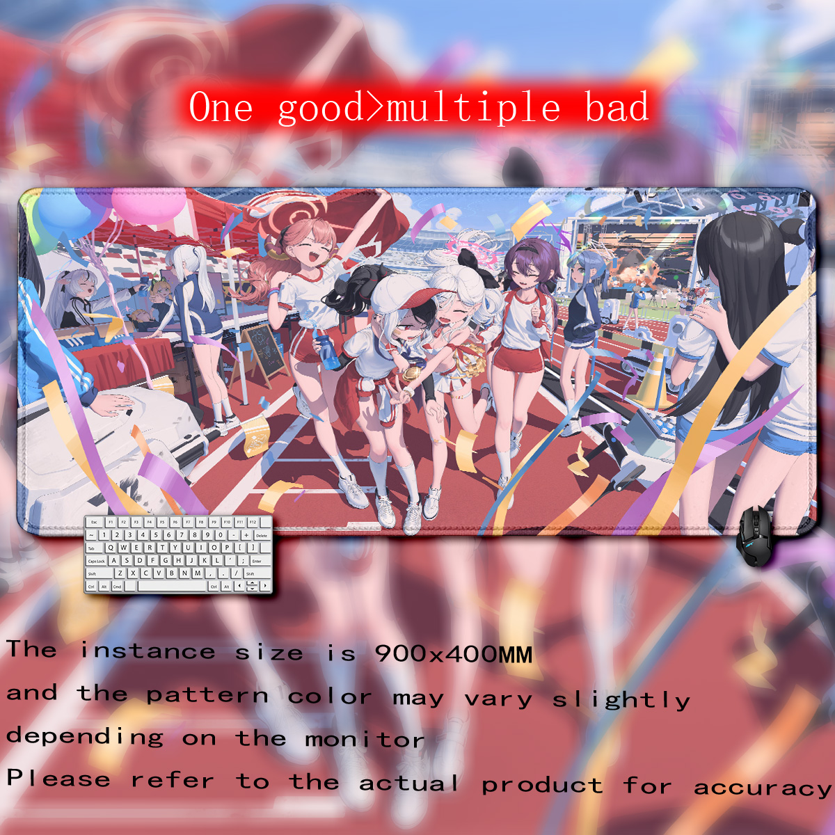 Game Girl Blue Archive Mousepa - Gaming Keyboard Blue 评论和价格