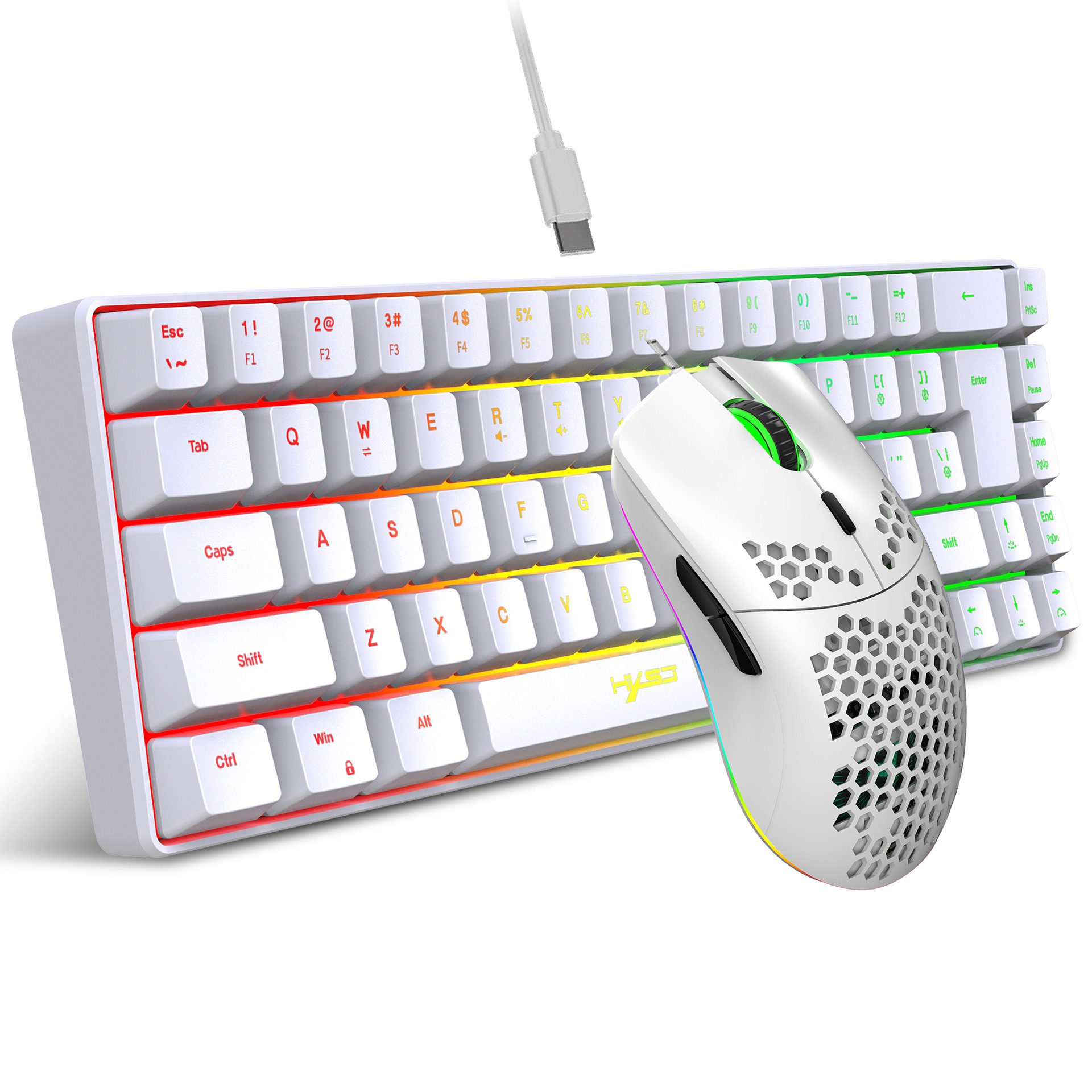 Keyboard and mouse 68key wired - Gaming Keyboard Mouse Set 评论和价格