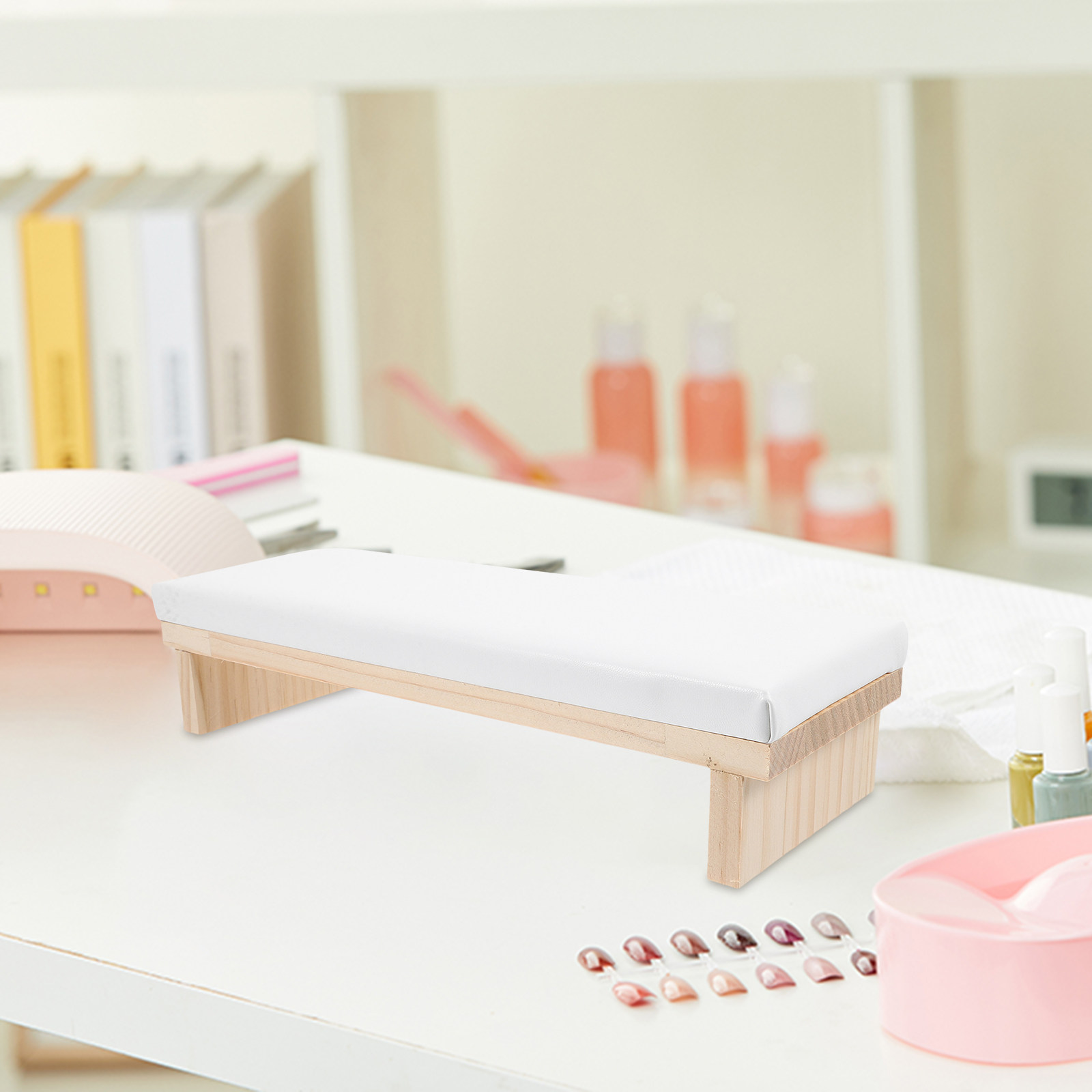 Nail Hand Rest for Manicure Na - Wrist Rest Wood 评论和价格