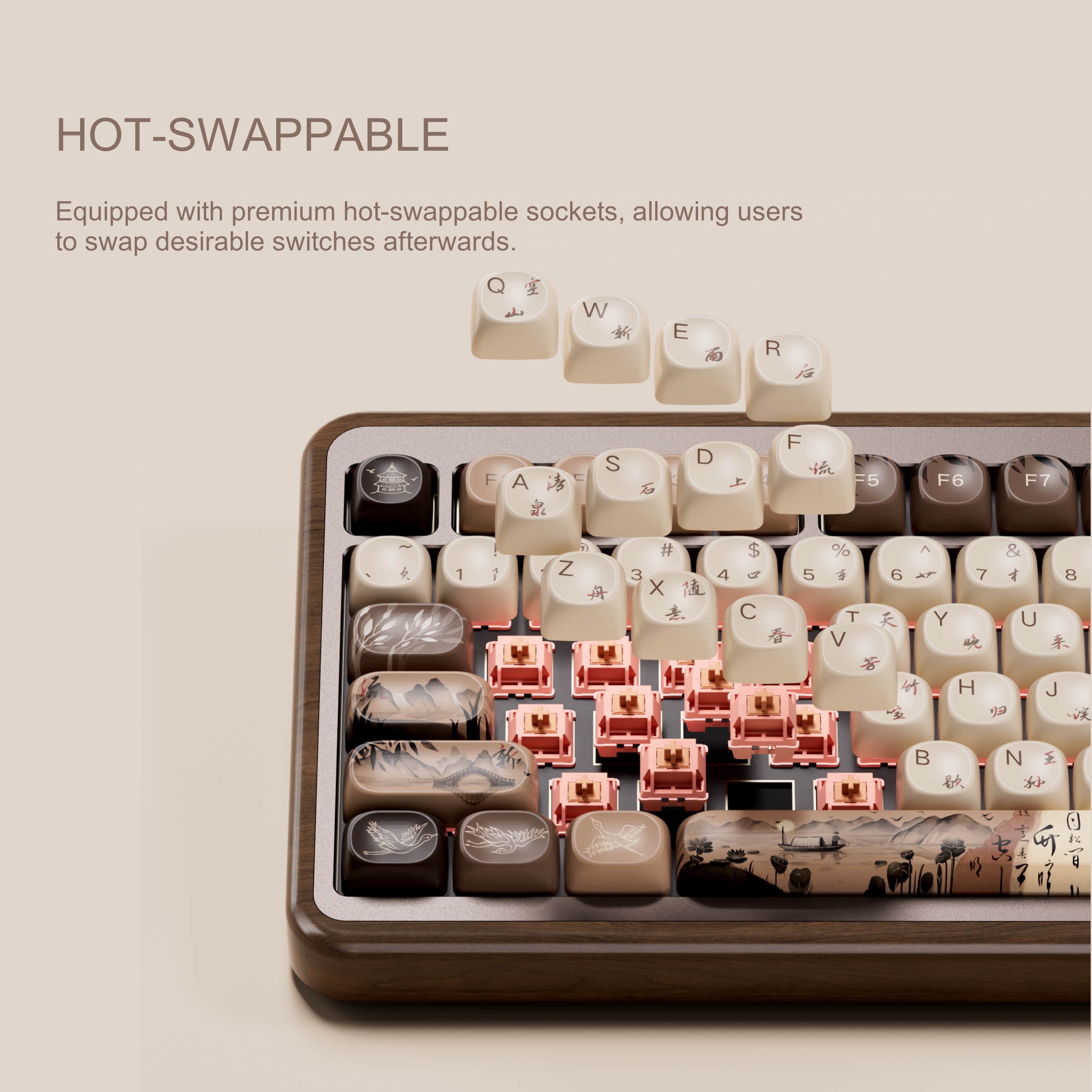 Akko MU02 75% Mountain Seclusi - Gaming Keyboard Half 评论和价格