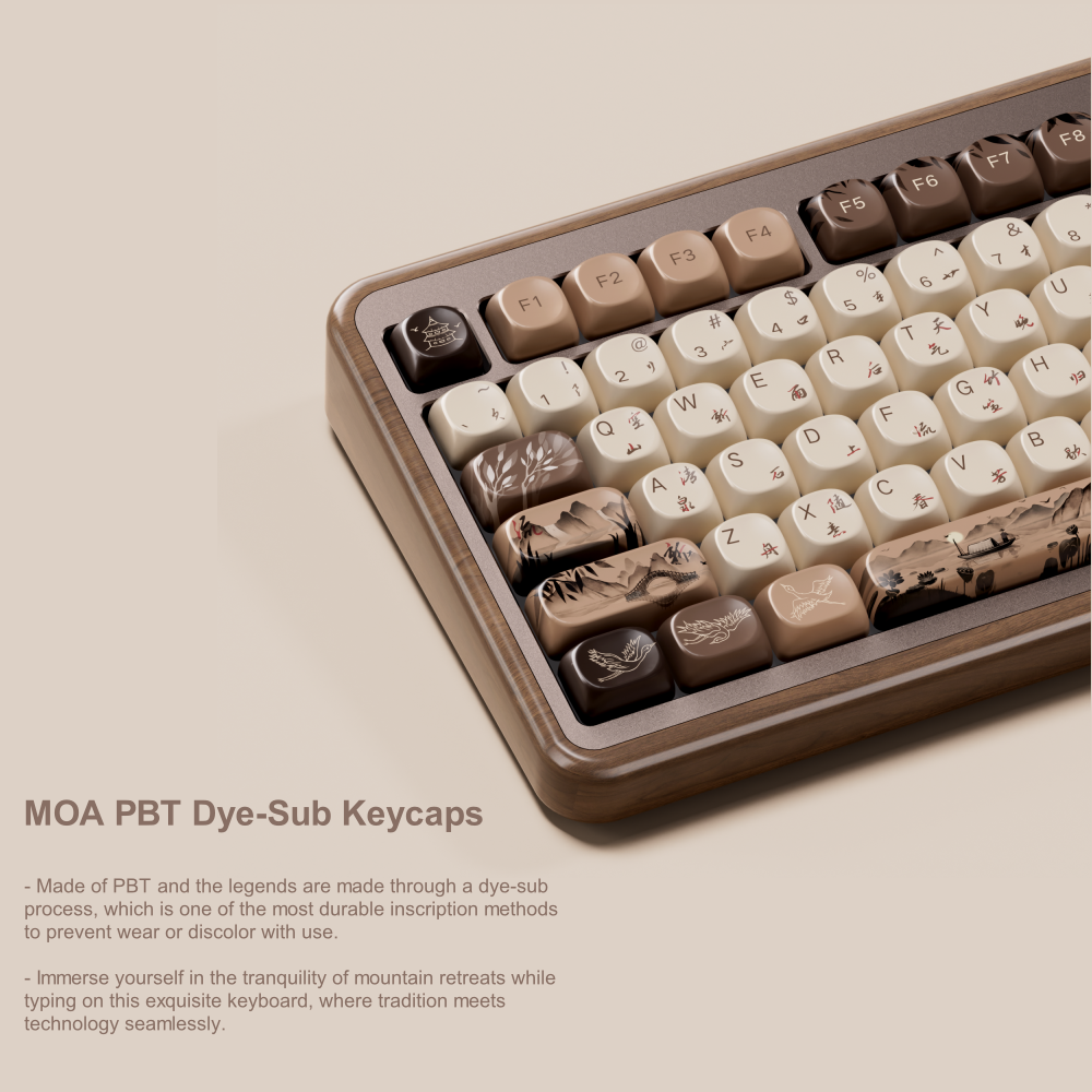 Akko MU02 75% Mountain Seclusi - Gaming Keyboard Half 评论和价格