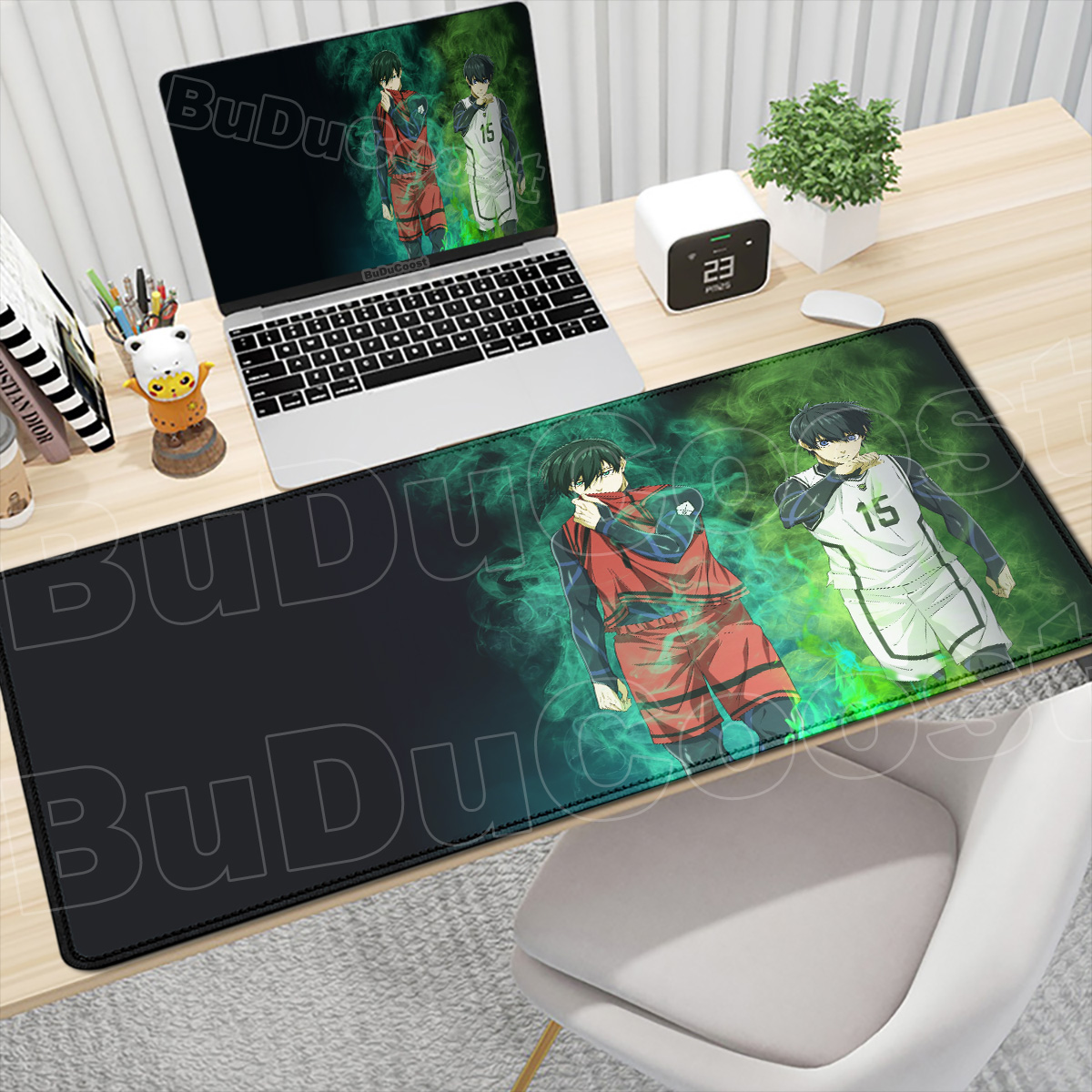 Large Laptop Keyboard Mats PC  - Gaming Keyboard Blue 评论和价格