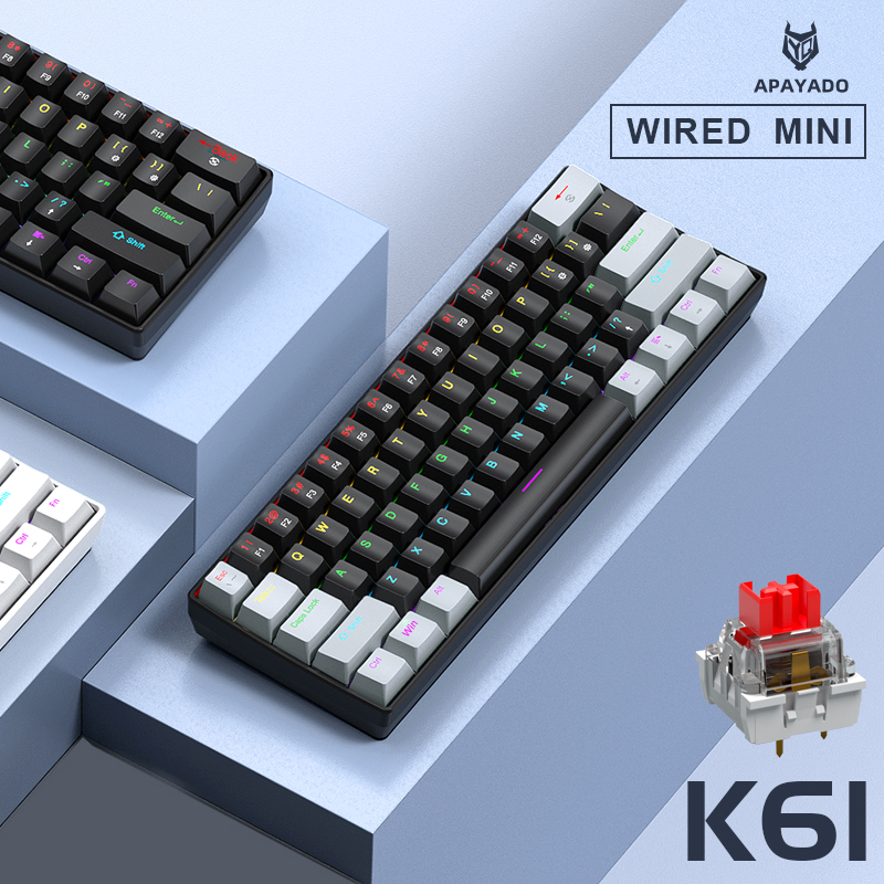 APAYADO K61 Mini Mechanical Ke - Keyboard Gaming Blue Switch 评论和价格