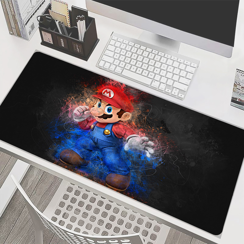 90x40cm Mouse Pad M-Mario Anim - Gaming Keyboard Easy To Clean 评论和价格