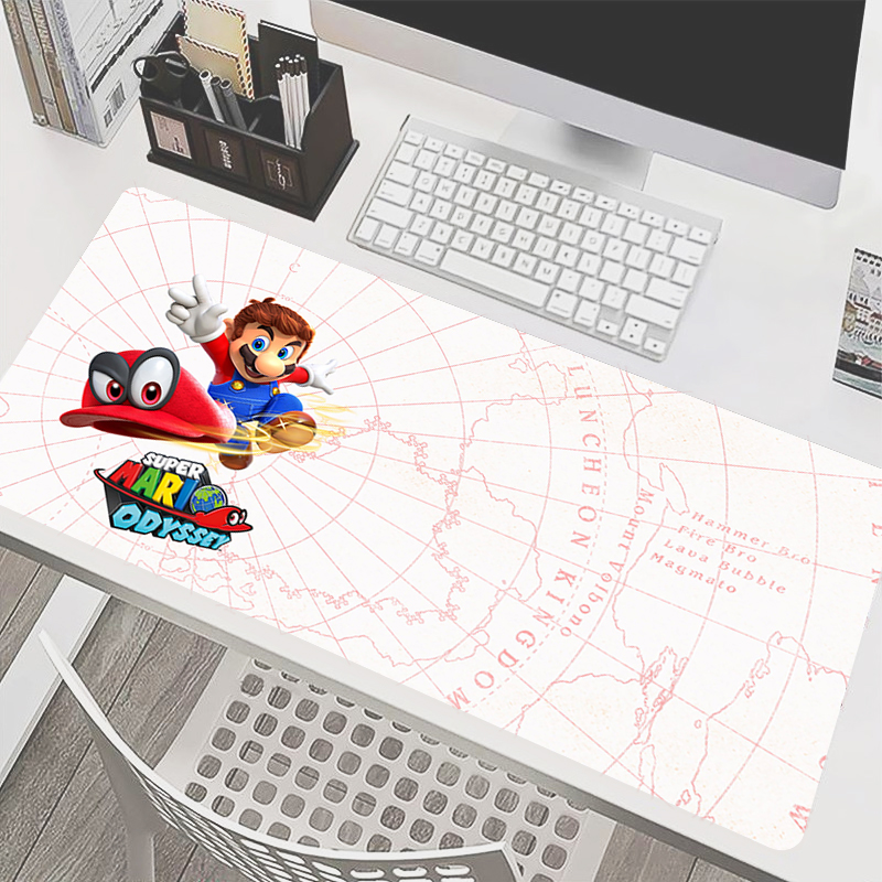90x40cm Mouse Pad M-Mario Anim - Gaming Keyboard Easy To Clean 评论和价格