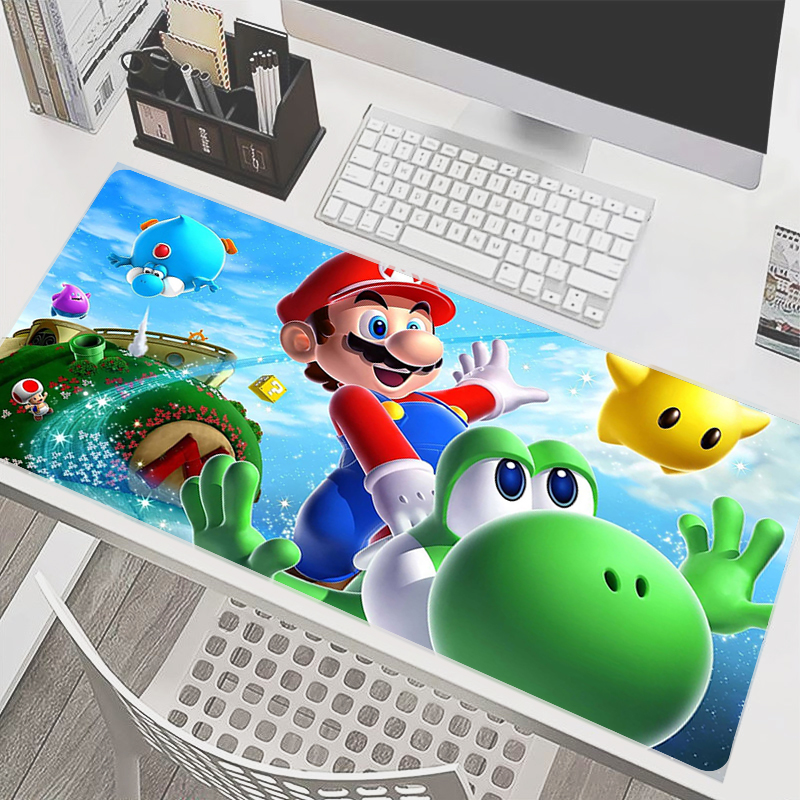 90x40cm Mouse Pad M-Mario Anim - Gaming Keyboard Easy To Clean 评论和价格