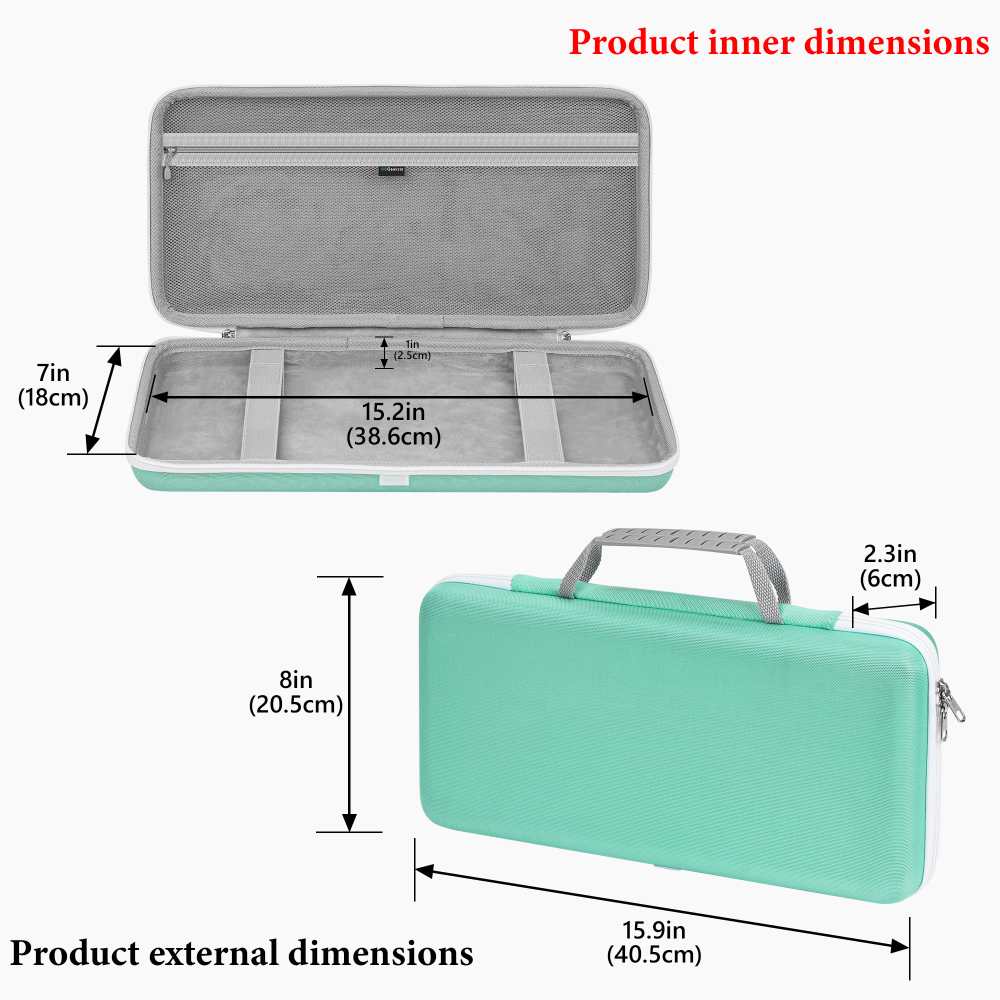 Geekria Keyboard Case, Compati - Gaming Keyboard Blue 评论和价格