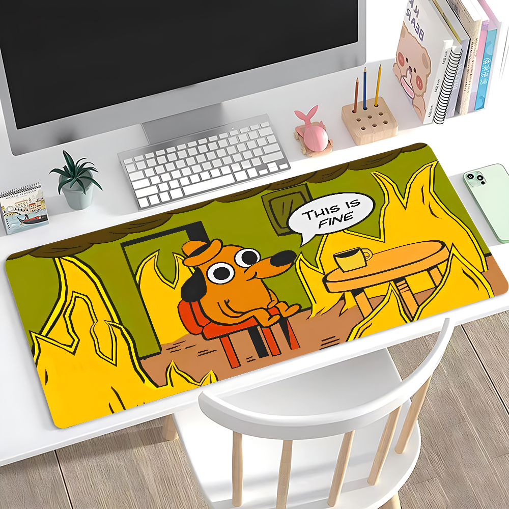 This Is Fine Dog Dachshund Mou - Gaming Keyboard Tactile 评论和价格