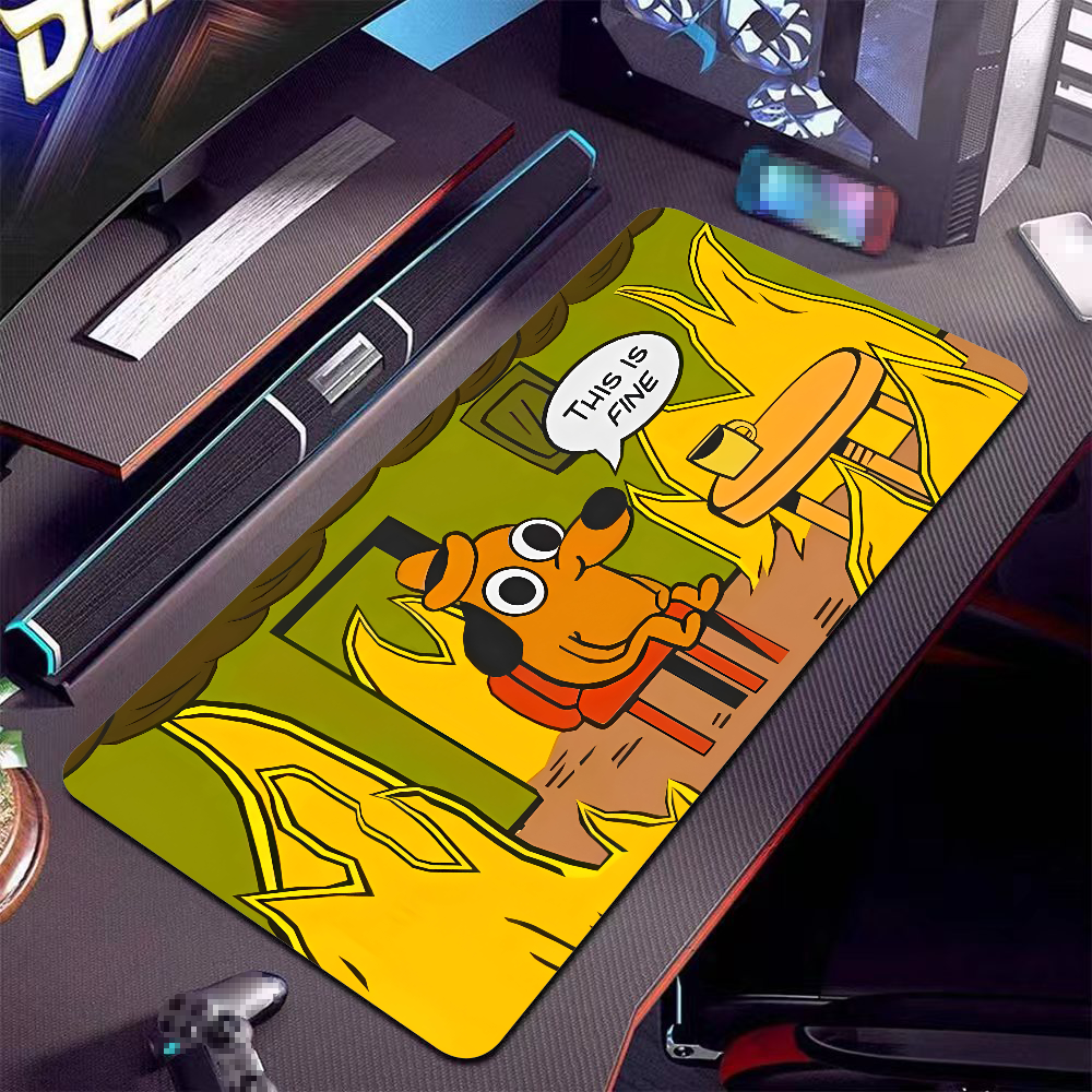 This Is Fine Dog Dachshund Mou - Gaming Keyboard Tactile 评论和价格