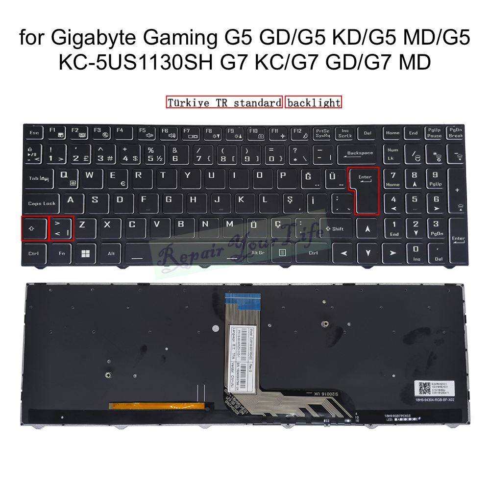 UK Turkish Spanish Backlit Key - Gaming Keyboard Hp 评论和价格