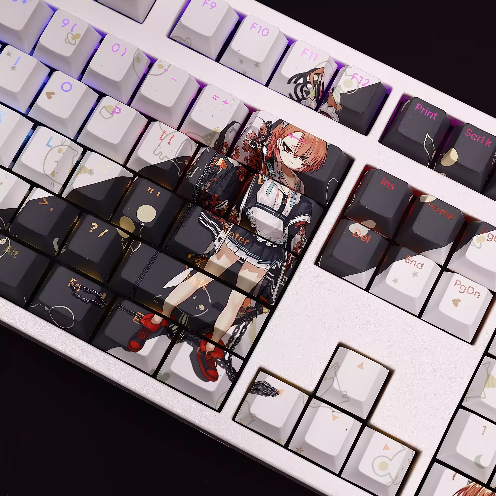 108 Keys/set Blue Archive Mika - Gaming Keyboard Blue 评论和价格