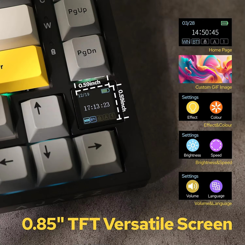 AK820/AK820Pro Gaming Mechanic - Gaming Keyboard Mechanical Wireless 评论和价格