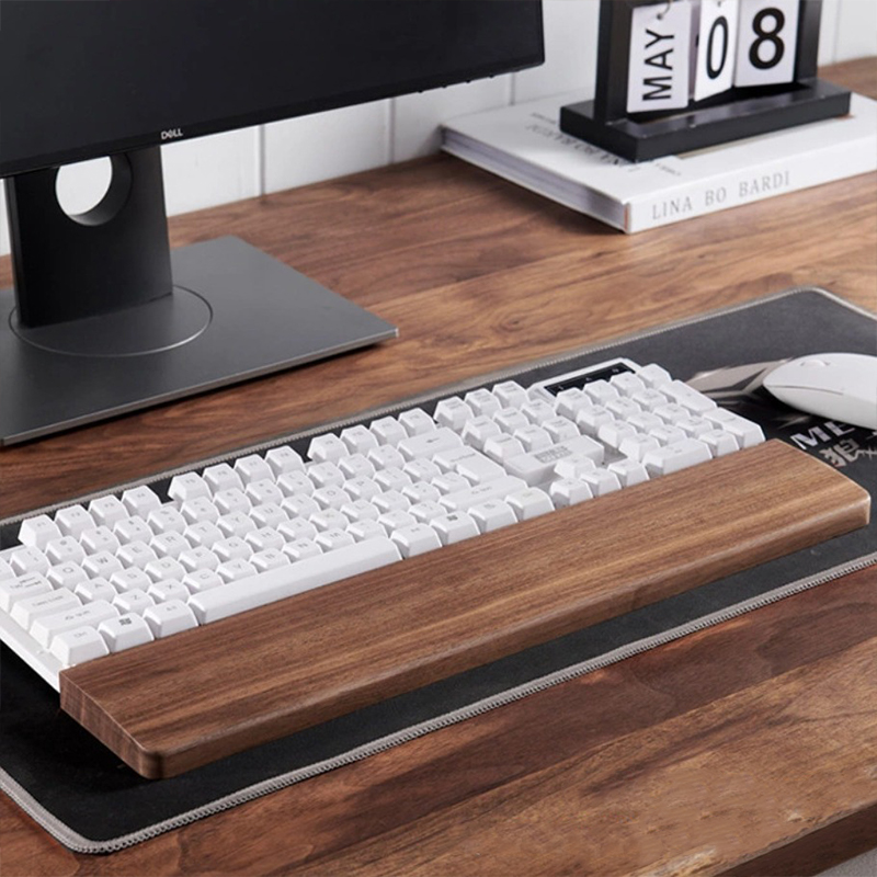 30/36/44cm Solid Walnut Keyboa - Wrist Rest Wood 评论和价格