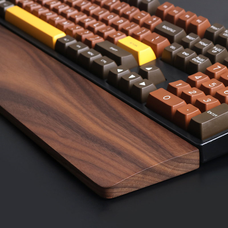 One-Hand Oak Walnut Wooden Key - Wrist Rest Wood 评论和价格