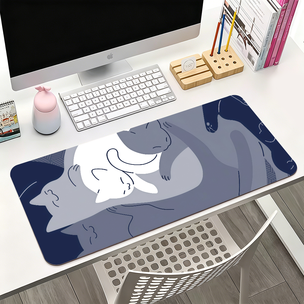 Cute Blue Cat Y-yuzZzil feline - Gaming Keyboard Blue 评论和价格