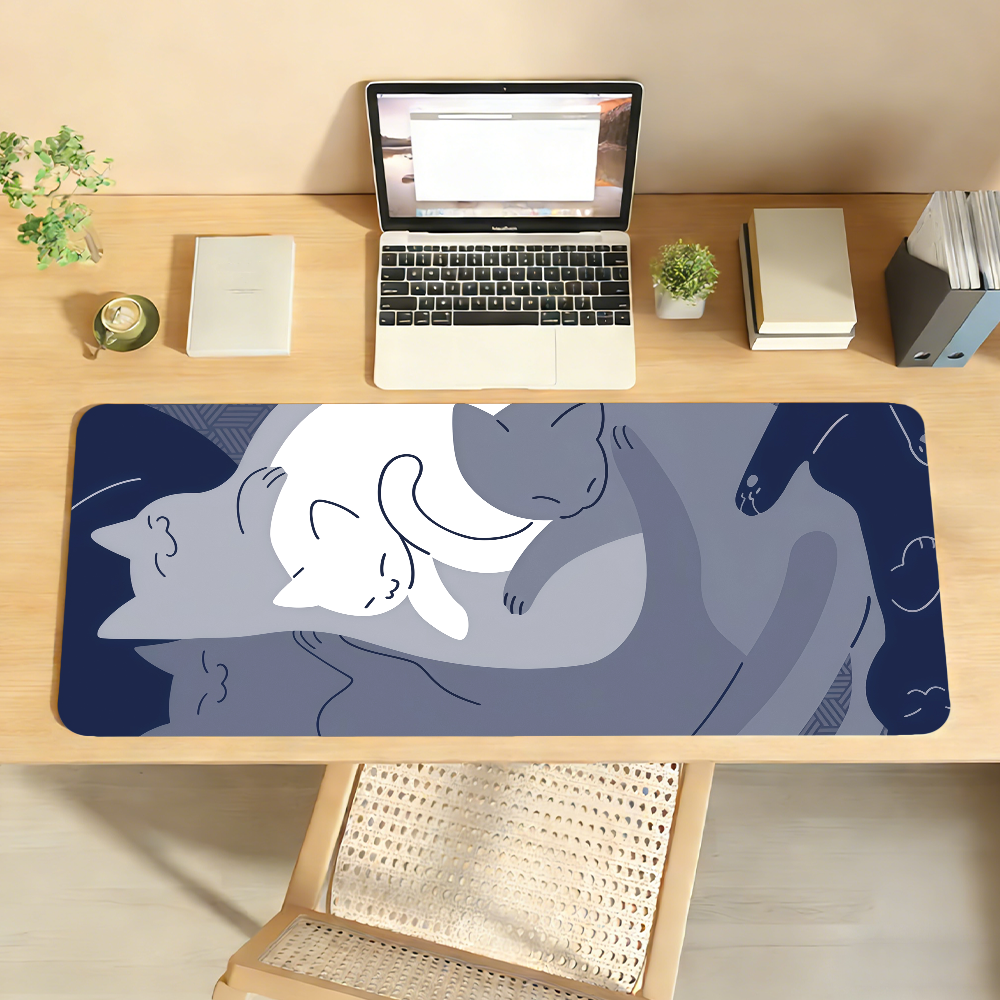 Cute Blue Cat Y-yuzZzil feline - Gaming Keyboard Blue 评论和价格