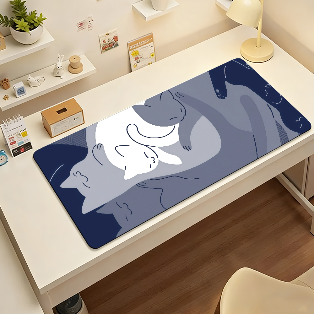 Cute Blue Cat Y-yuzZzil feline - Gaming Keyboard Blue 评论和价格