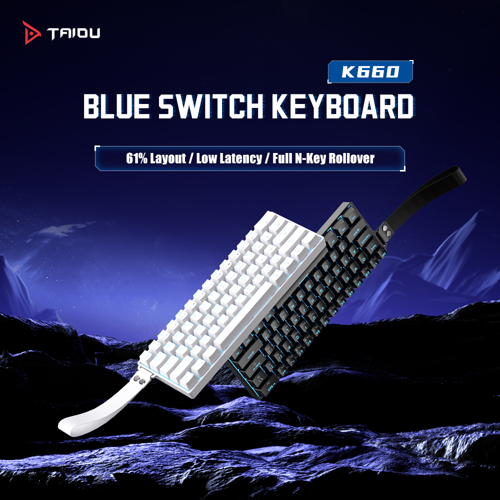 TAIDU K660 61 Keys Mechanical  - Keyboard Gaming Blue Switch 评论和价格