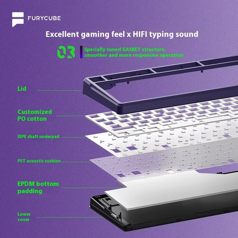 FURYCUBE K99pro Wireless Gamin - Gaming Keyboard Mechanical Wireless 评论和价格