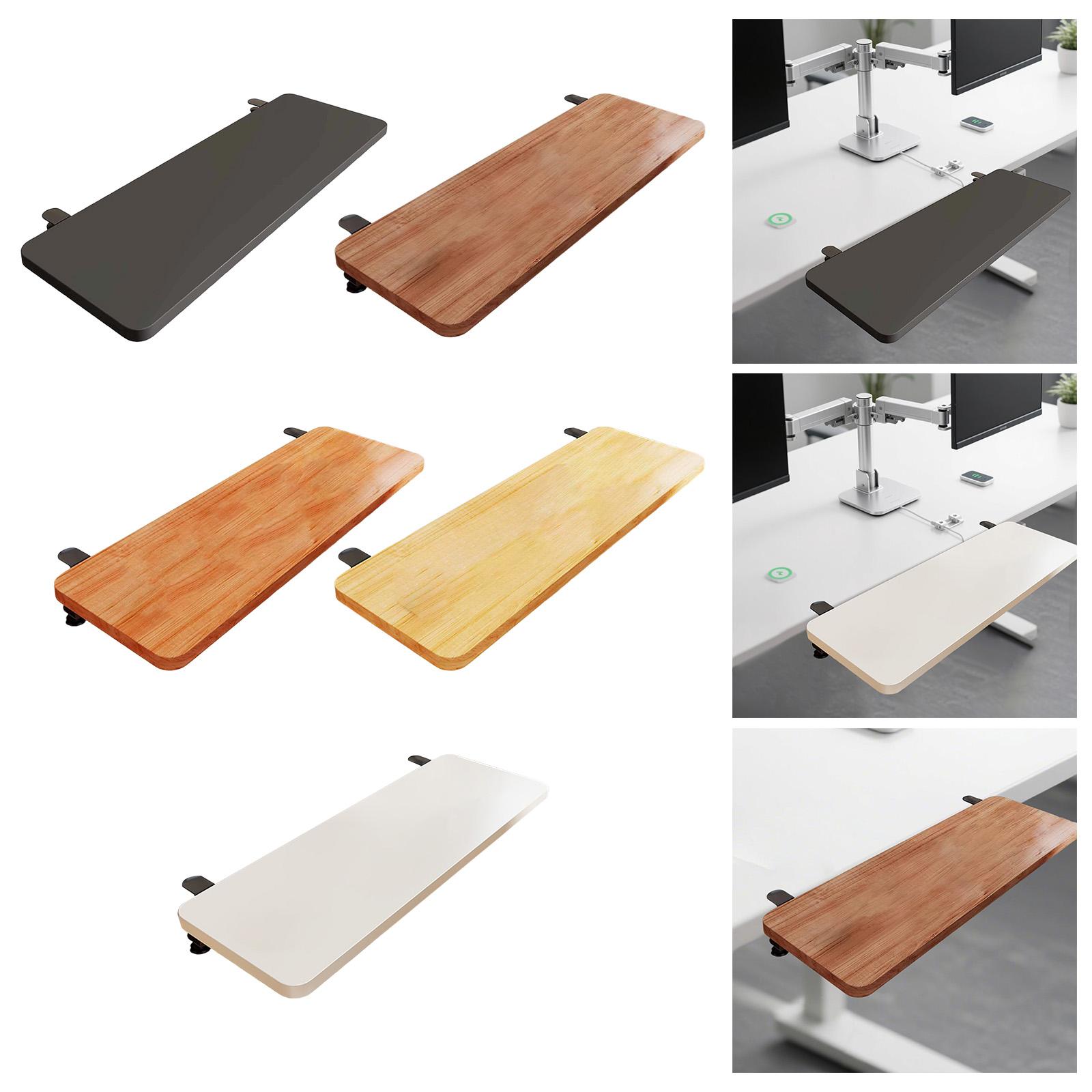 Desk Shelf Board Keyboard Tray - Wrist Rest Wood 评论和价格