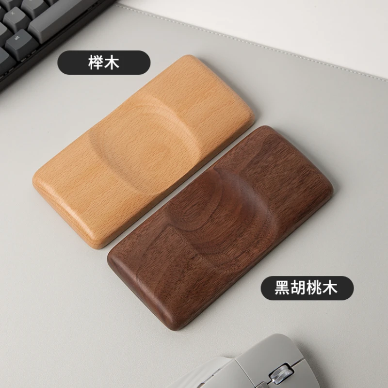 Walnut Wood Mouse Palm Rest Cu - Wrist Rest Wood 评论和价格