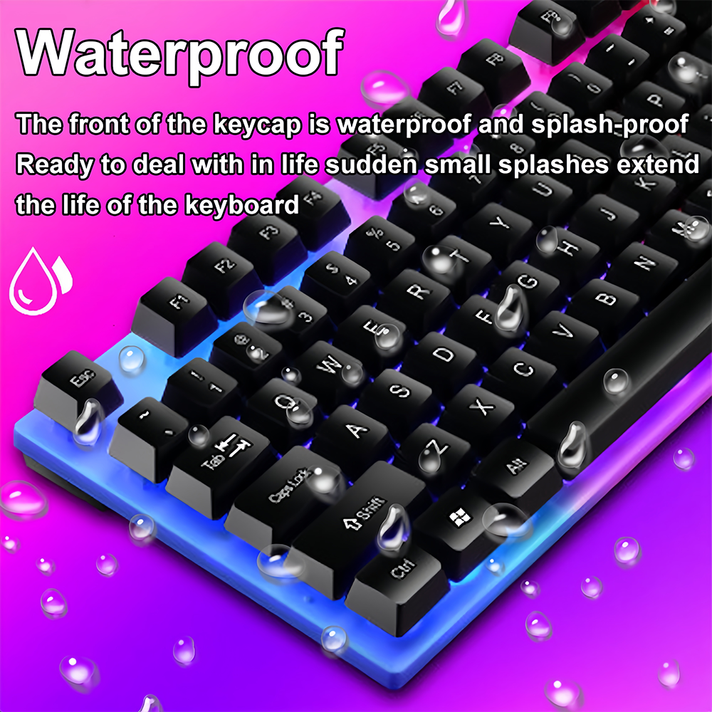 KEBIDUMEI USB Wired Keyboard R - Gaming Keyboard Half 评论和价格