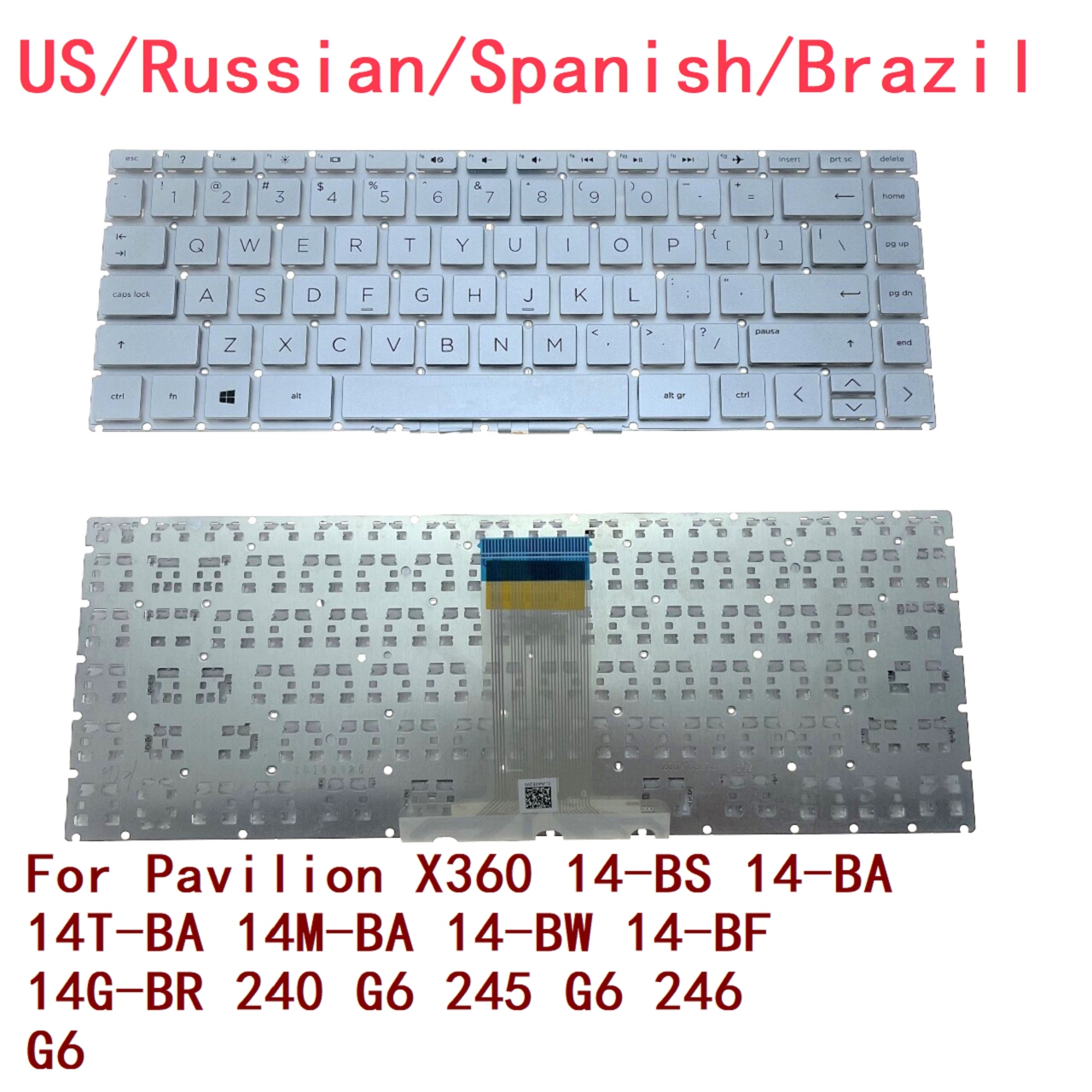 US RU SP BR Backlit Keyboard F - Gaming Keyboard E Yooso 评论和价格