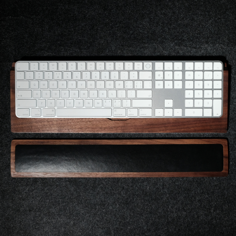 Woody Cowhide Palm Rest for Me - Wrist Rest Wood 评论和价格