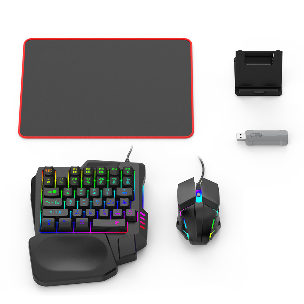 5 in 1 Mobile Game Converter K - Gaming Keyboard Mouse Set 评论和价格