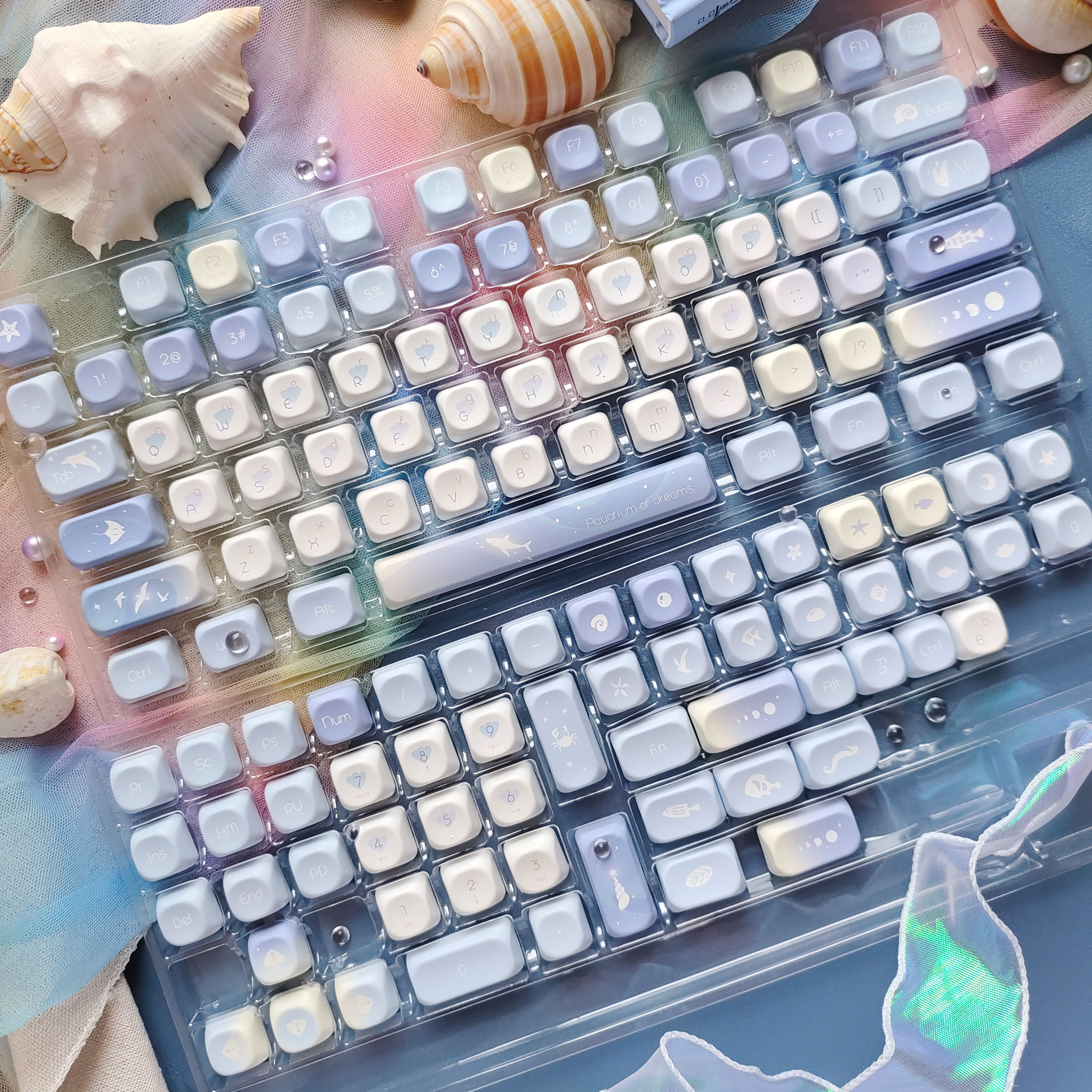 Five Sided Dye Sublimation Key - Gaming Keyboard Blue 评论和价格