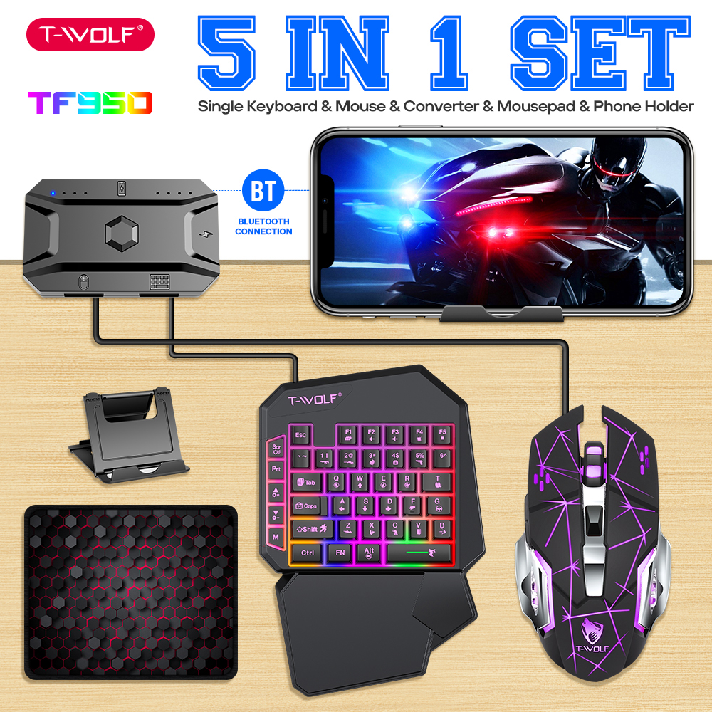 NEW HOT Game Artifact OneHande - Gaming Keyboard Mouse Set 评论和价格