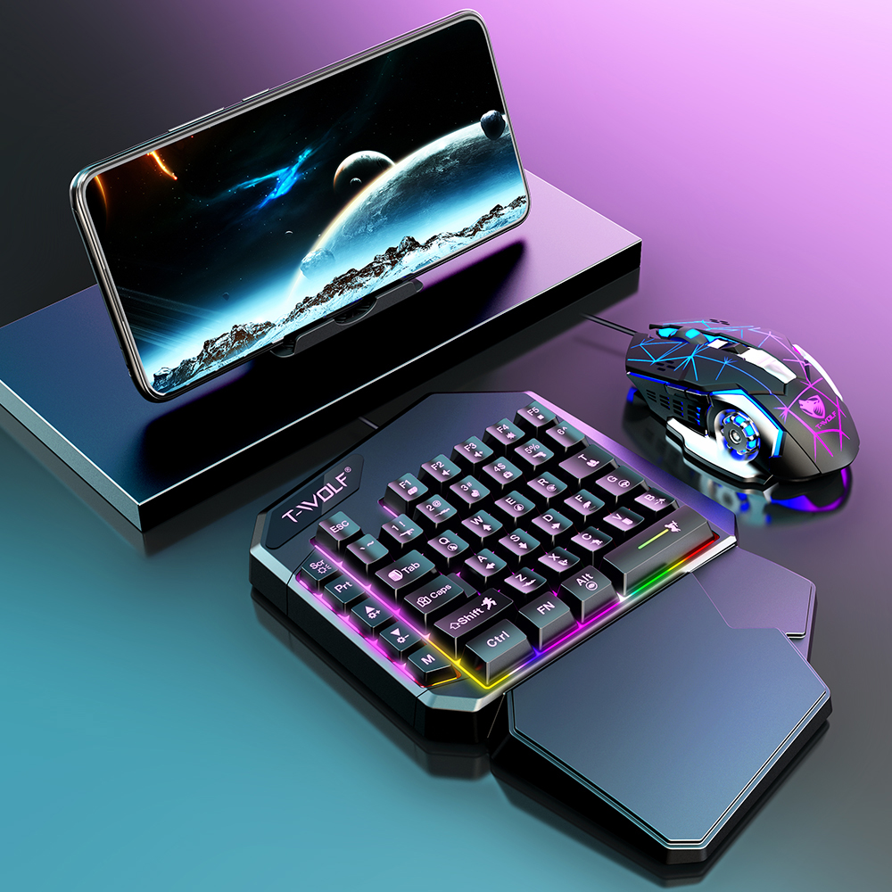 NEW HOT Game Artifact OneHande - Gaming Keyboard Mouse Set 评论和价格