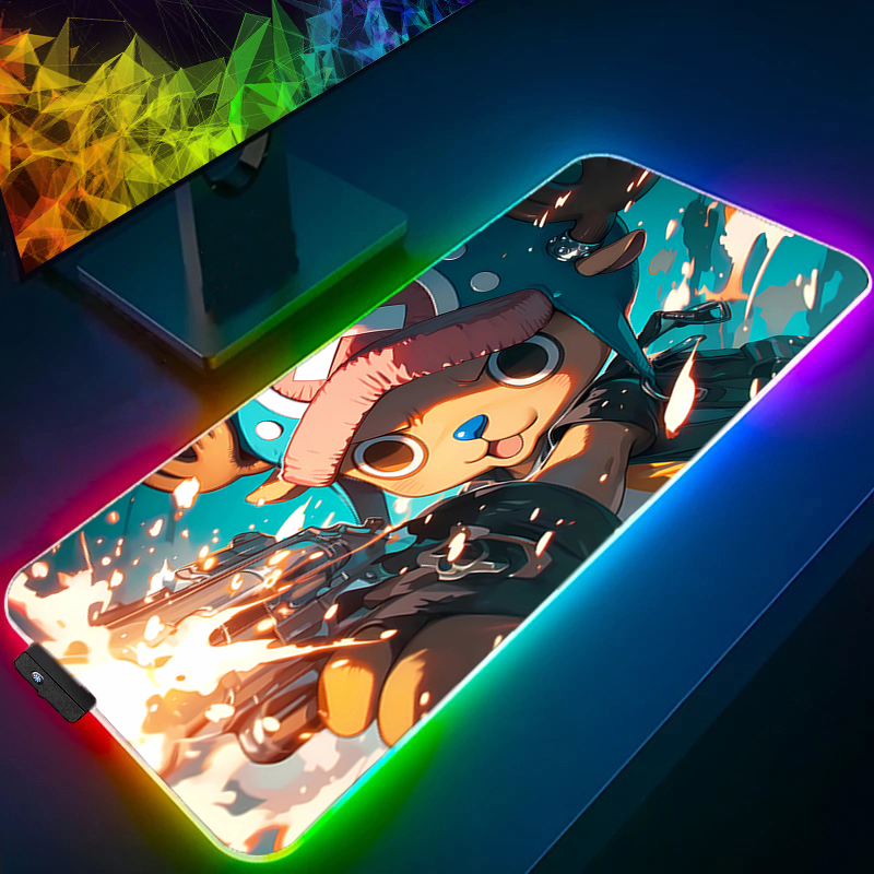RGB Mouse Pad one piece Tony T - Gaming Keyboard Tactile 评论和价格