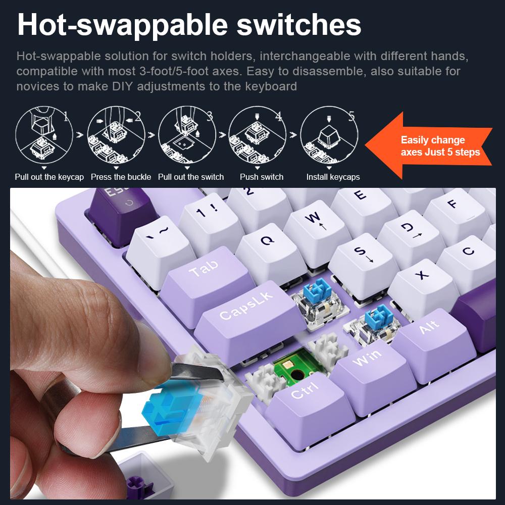 E-YOOSO Z94 USB Mechanical Gam - Gaming Keyboard E Yooso 评论和价格
