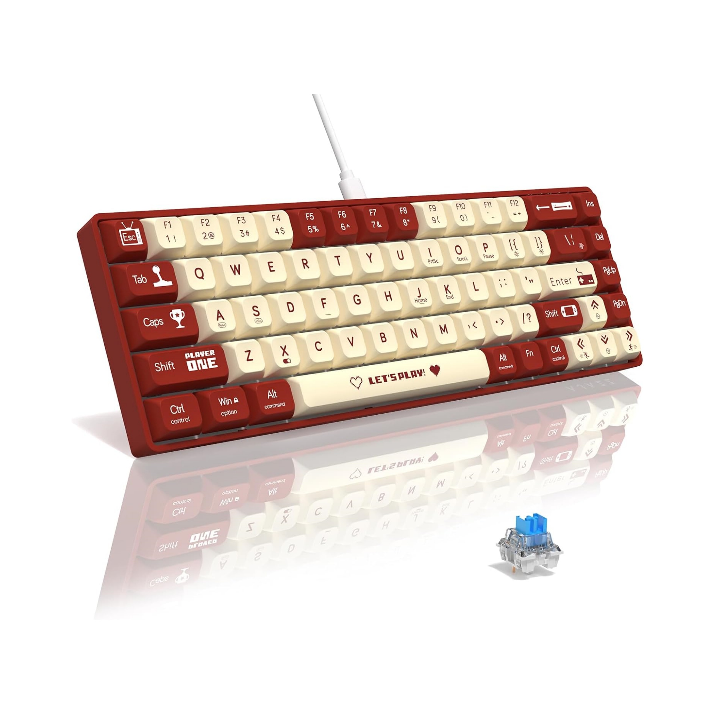 MAMBASNAKE x ATTACK SHARK AK68 - Gaming Keyboard Half 评论和价格
