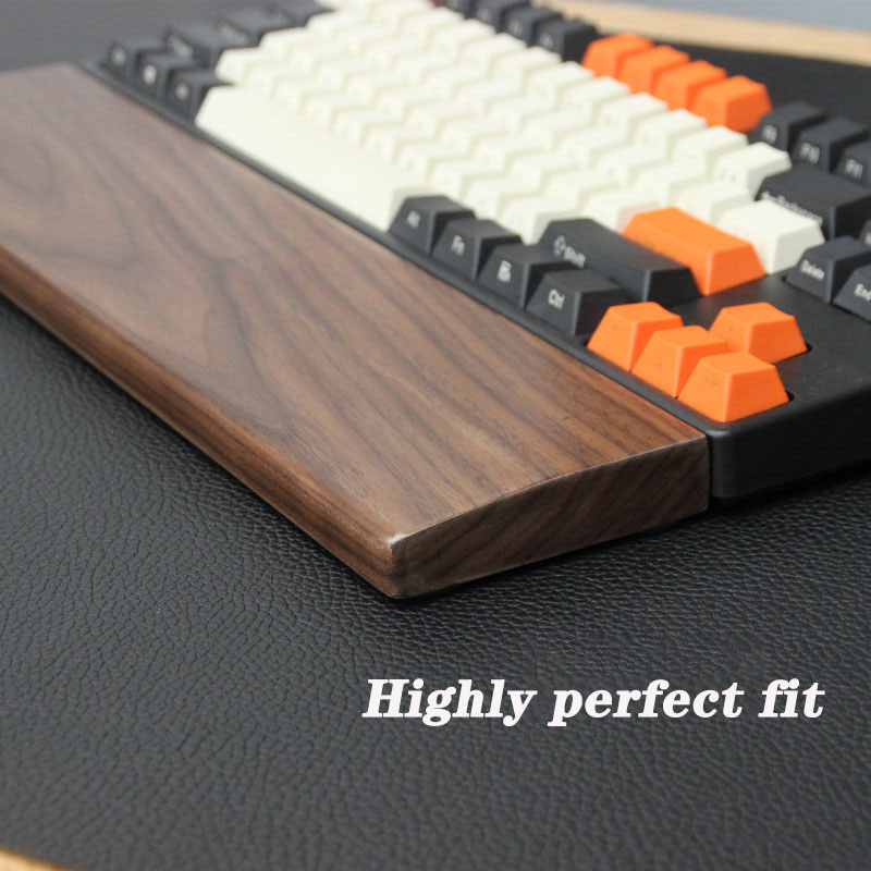Walnut Wood Mechanical Keyboar - Wrist Rest Wood 评论和价格