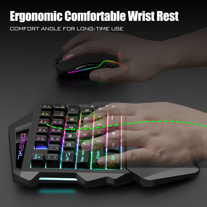 Gamwing RGB Backlit One Handed - Gaming Keyboard Half 评论和价格