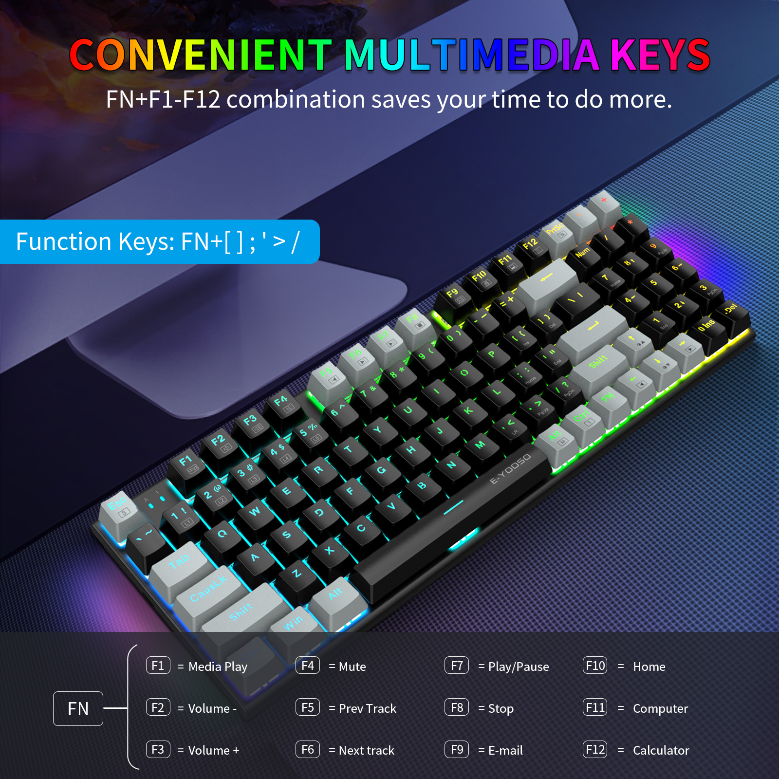 E-YOOSO Z-19 Mechanical Gaming - Gaming Keyboard E Yooso 评论和价格