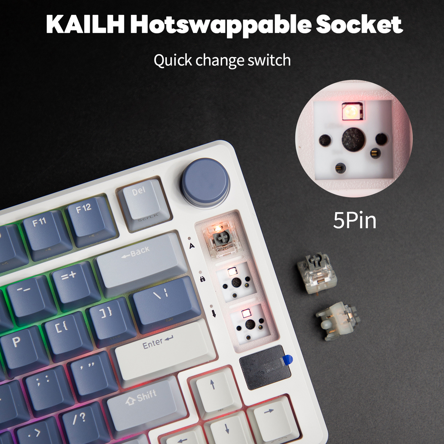RK ROYAL KLUDGE M75 2.4G Wirel - Gaming Keyboard Half 评论和价格
