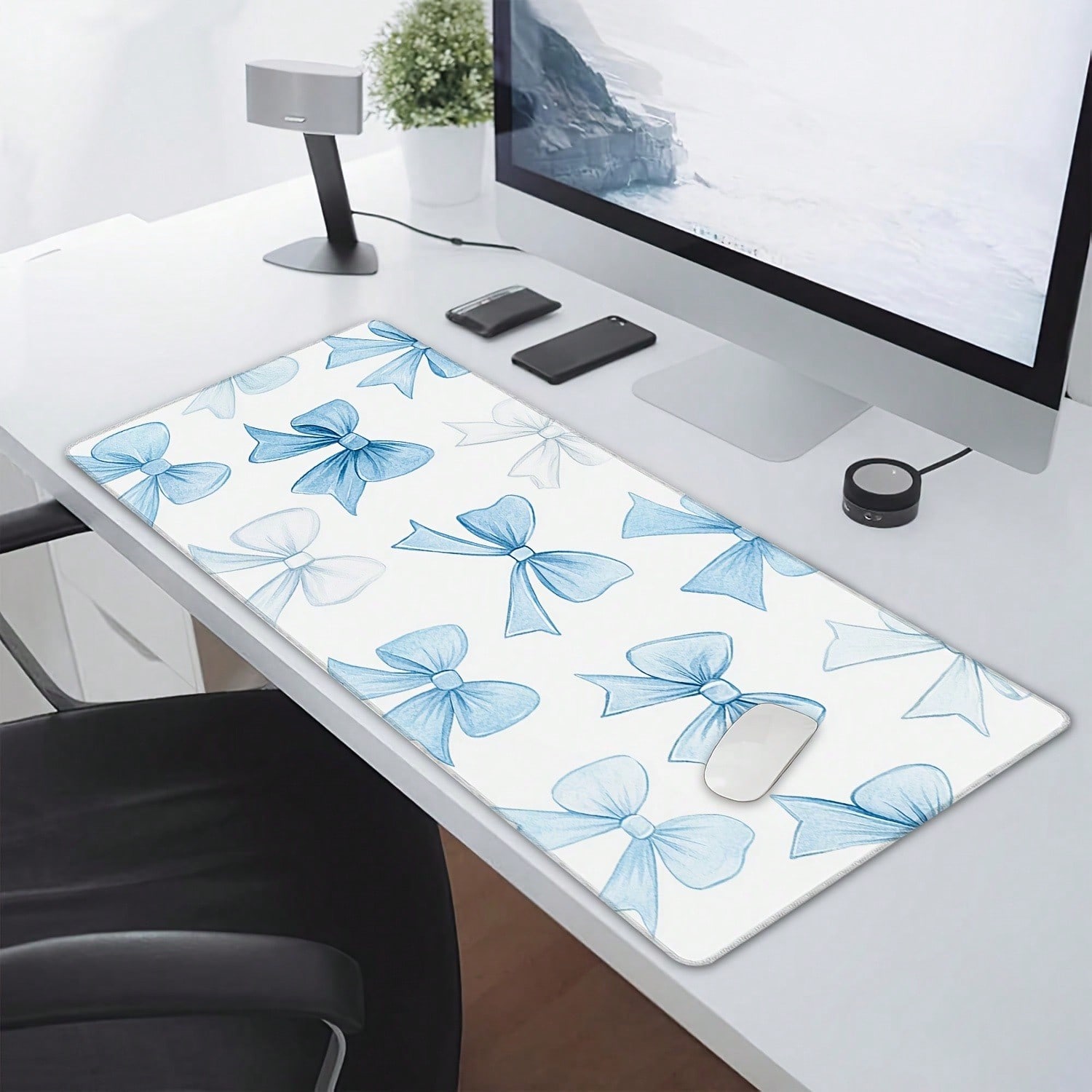 1 Pc Non-Slip Rubber Desk Mat  - Gaming Keyboard Blue 评论和价格