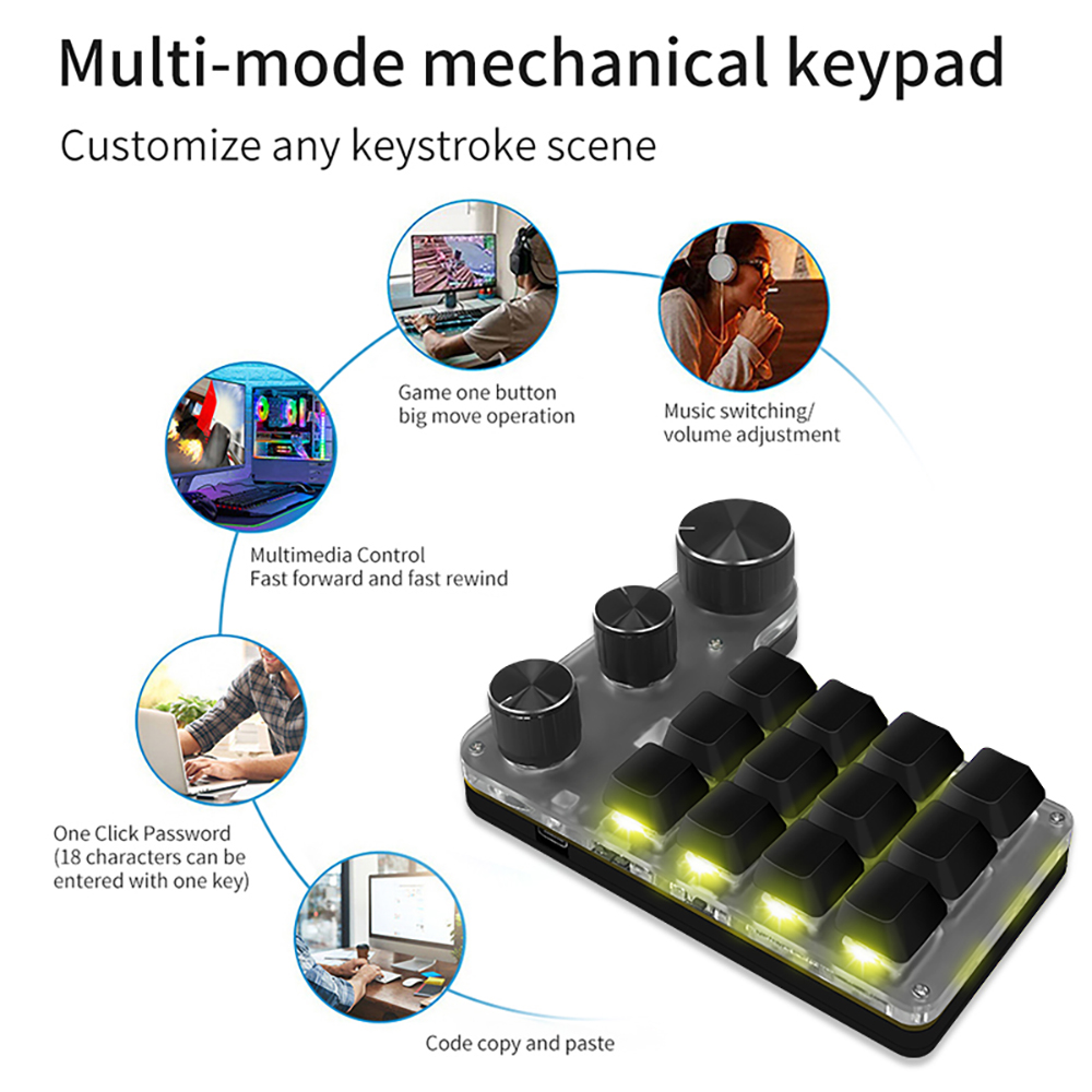 Bluetooth Programming Macro Cu - Gaming Keyboard Half 评论和价格