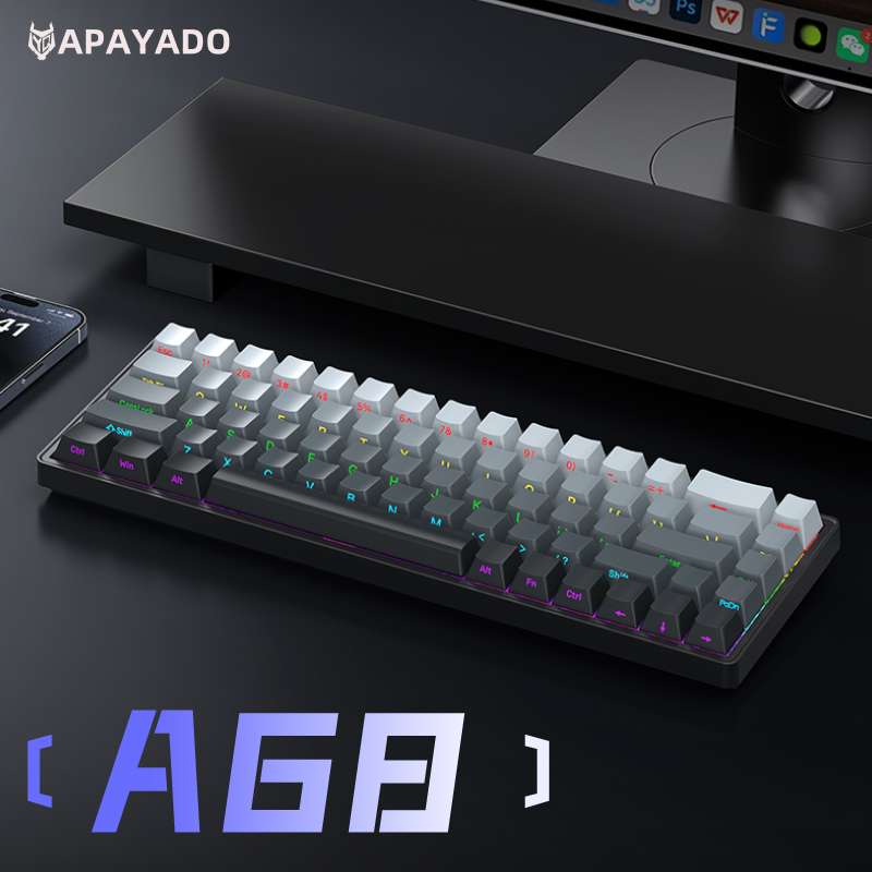 APAYADO A68 Wired Mechanical K - Gaming Keyboard Half 评论和价格