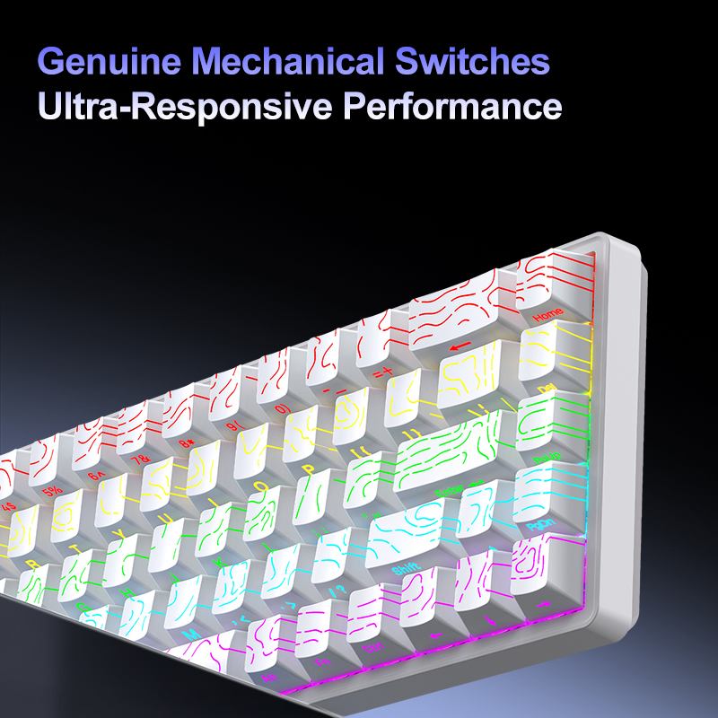APAYADO A68 Wired Mechanical K - Gaming Keyboard Half 评论和价格