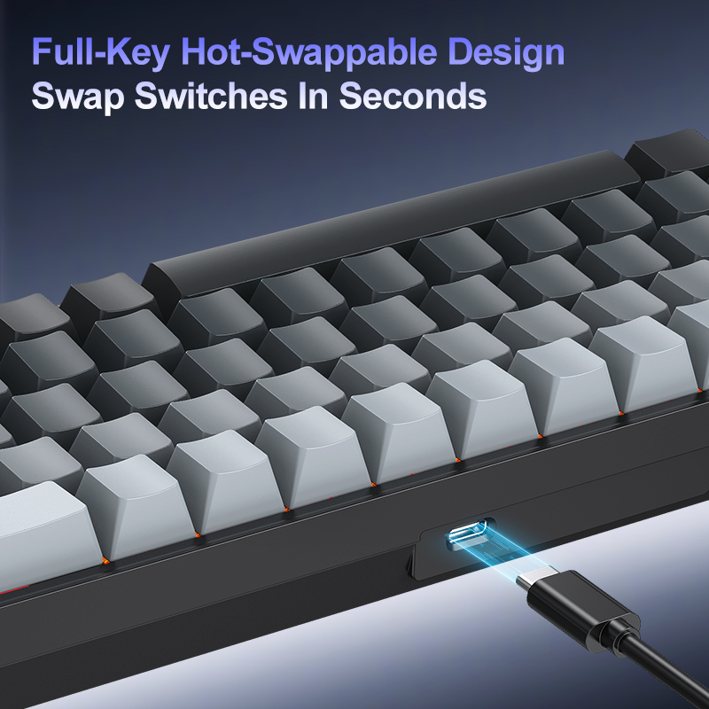 APAYADO A68 Wired Mechanical K - Gaming Keyboard Half 评论和价格